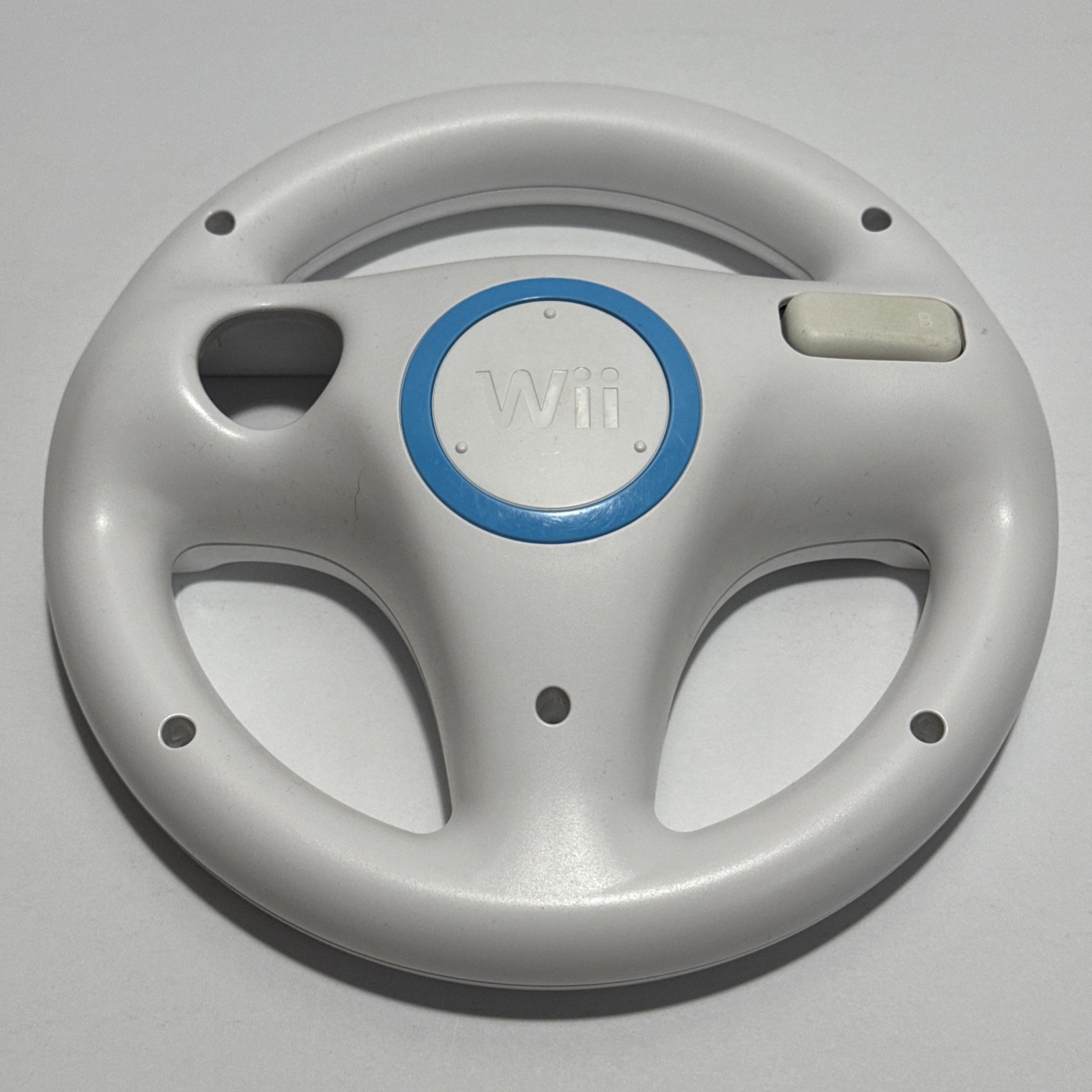 2x Mario Kart Wii Steering Wheels White Controllers Nintendo Wii Tested RVL-024