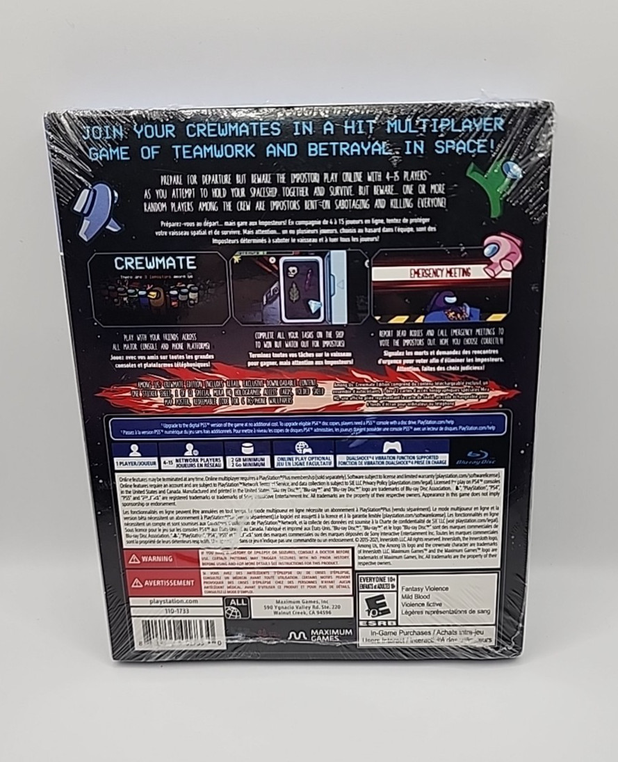 Among Us: Crewmate Edition – Sony PlayStation 4 PS4, PS5 Upgrade Available NEW