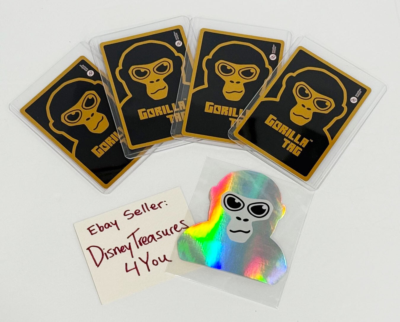 Set of 4 Official Makeship Gorilla Tag Monke Trading Card Limited Edition Rare