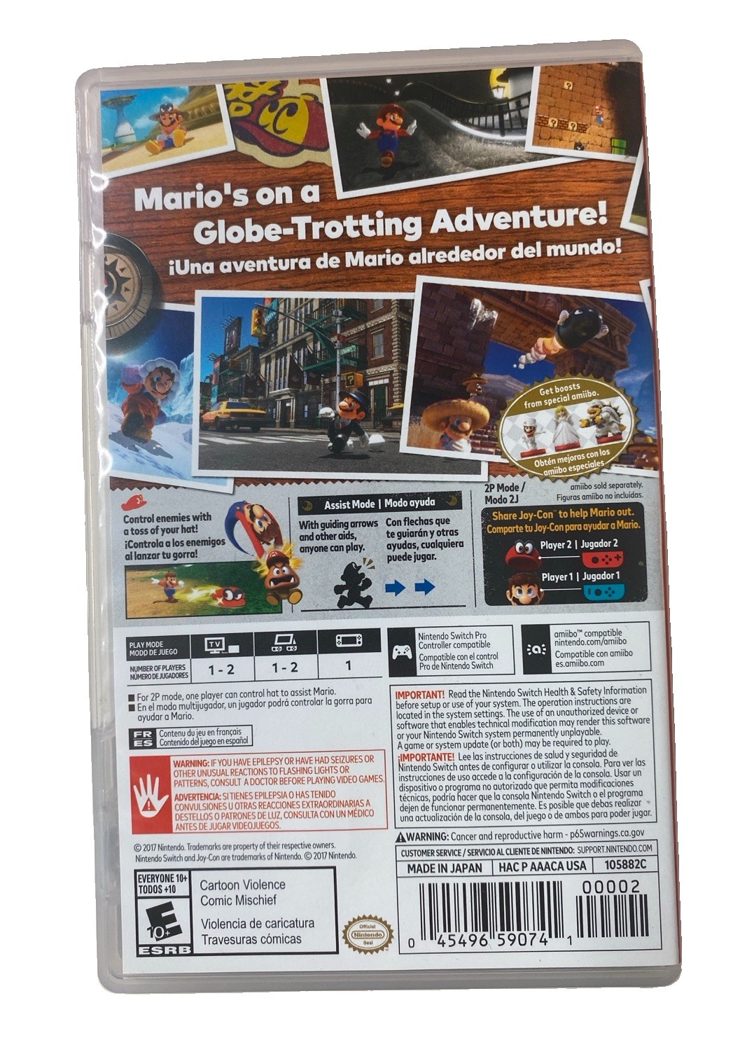 Super Mario Odyssey Complete CIB Nintendo Switch