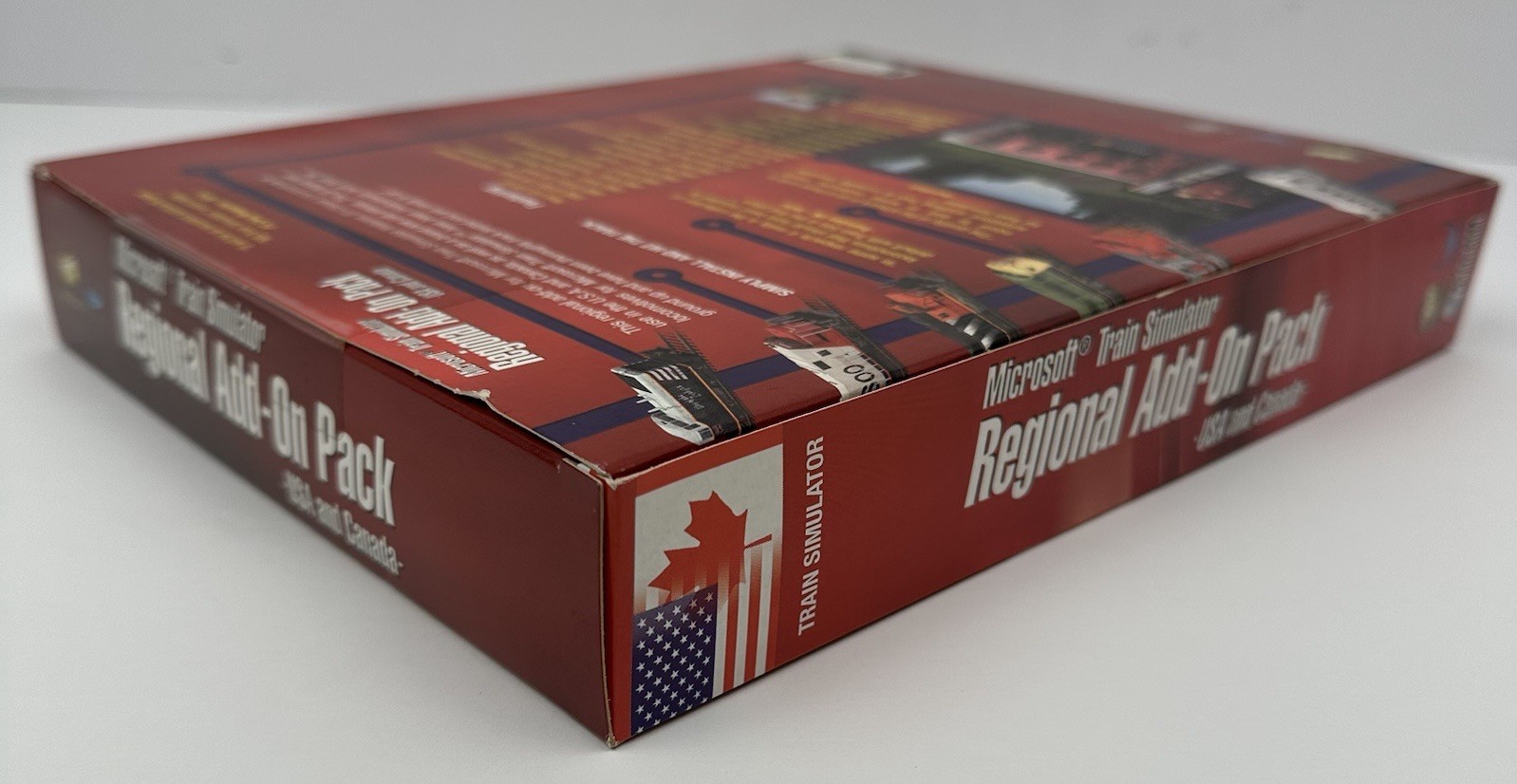 Microsoft Train Simulator USA Canada Regional Add-On Pack PC Big Box SEALED NOS