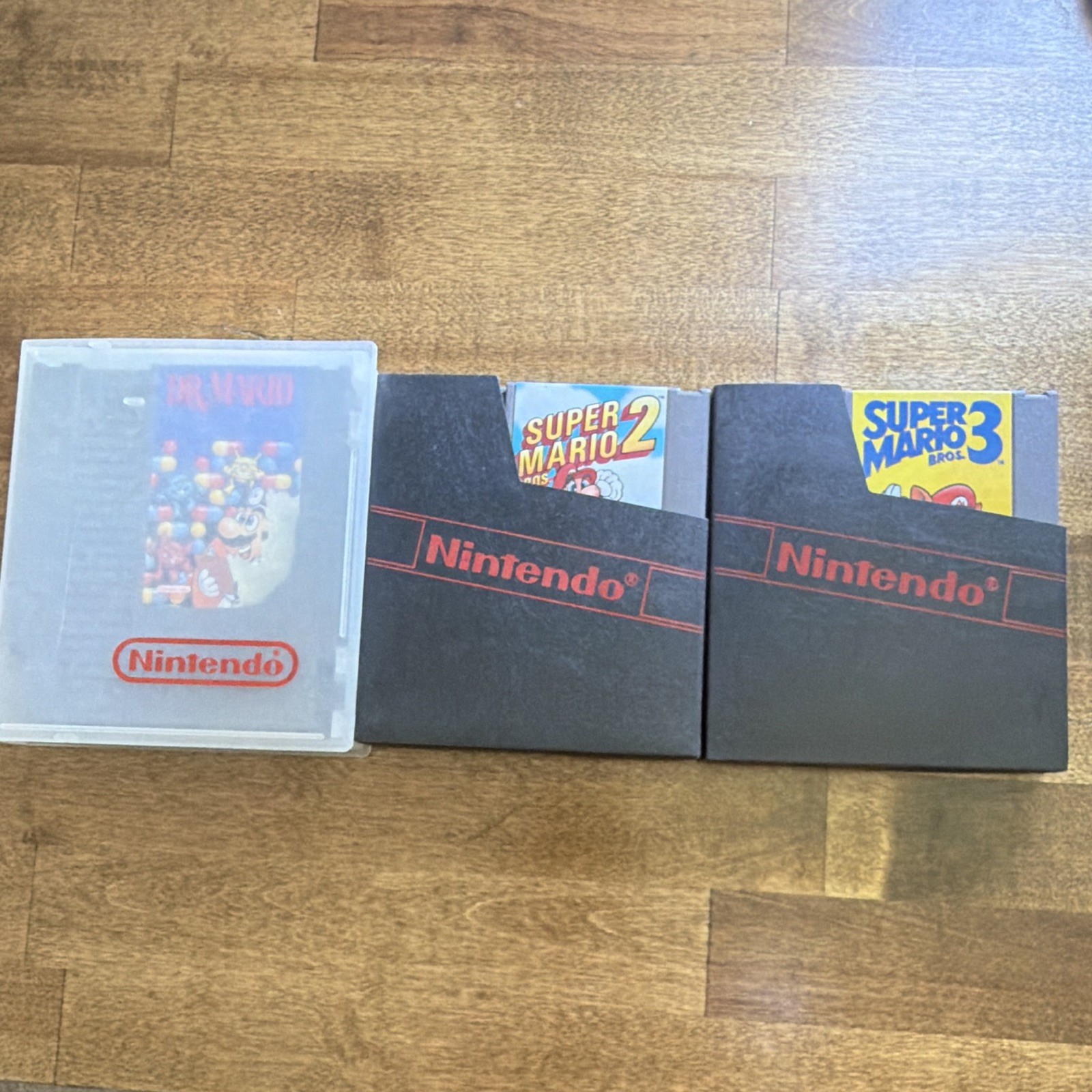 Nintendo NES Game Lot: Dr. Mario, Super Mario Bros. 2 & 3 w/ Manuals