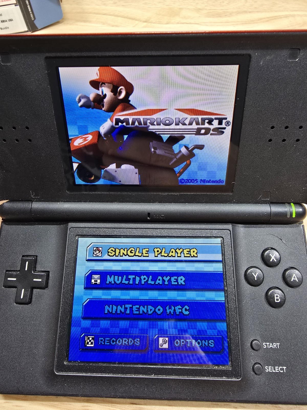 Nintendo DS Lite Crimson Red/Black Handheld Complete W/ Box Tested CIB +2 Games