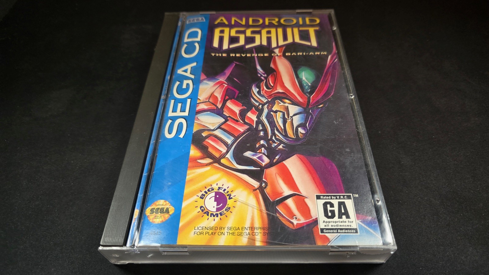 Android Assault: The Revenge of Bari-Arm Sega CD EX+NM condition COMPLETE-!