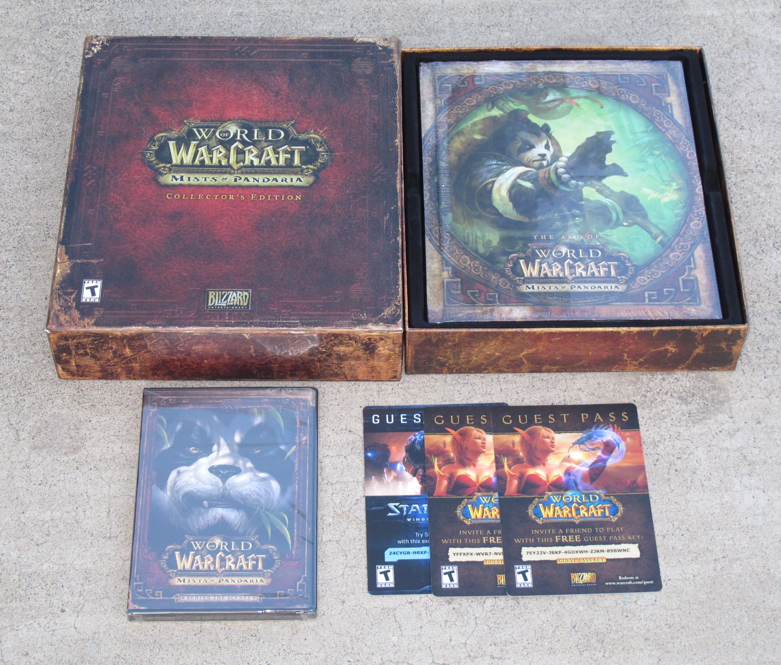 World of Warcraft Mists of Pandaria Collectors Edition Box & Book Only (No Game)