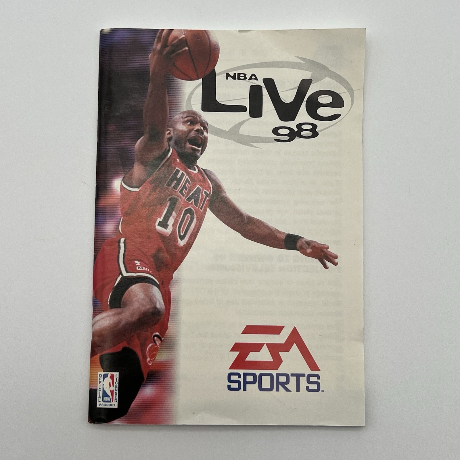 NBA Live 98 Sega Genesis Complete CIB Box Manual Tested Authentic Clean Vtg