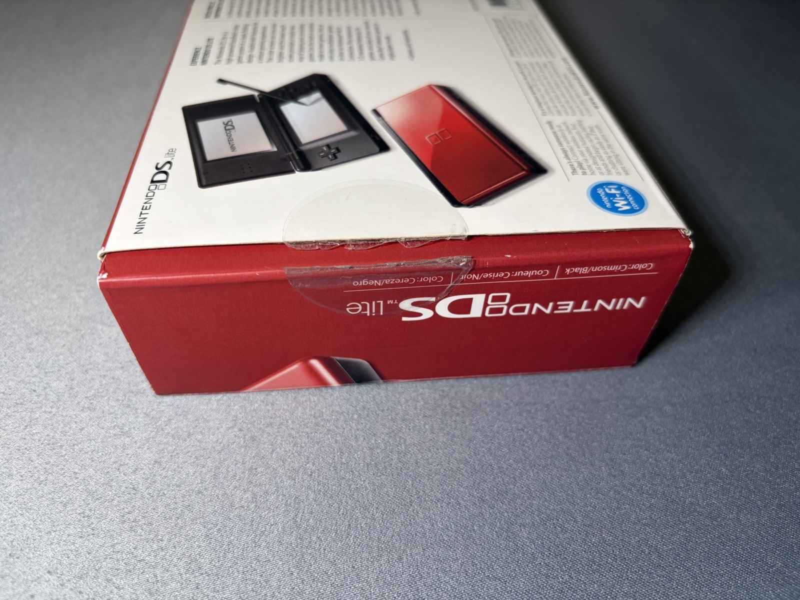 Nintendo DS Lite Crimson Red Black Handheld Console Complete Great Condition