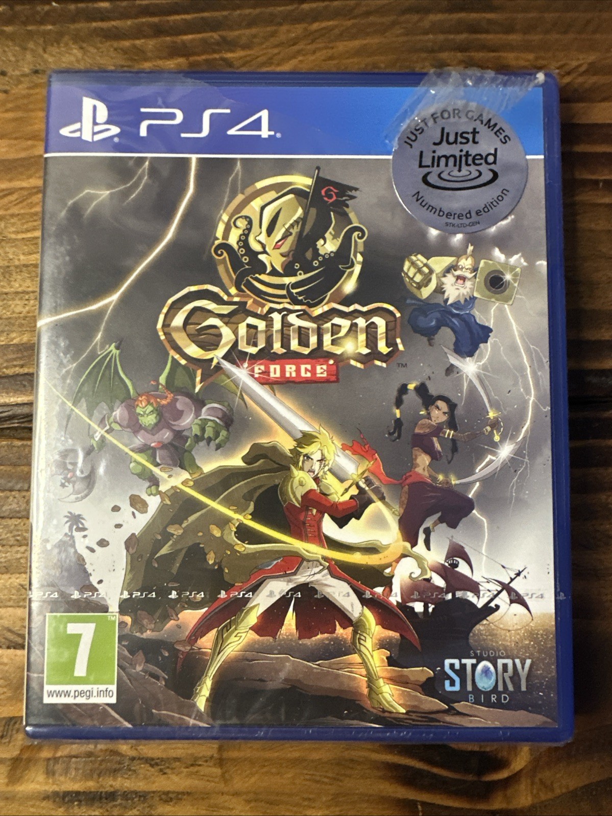 GOLDEN FORCE Sealed IMPERFECT PS4 Limited #17541/20000 CIB