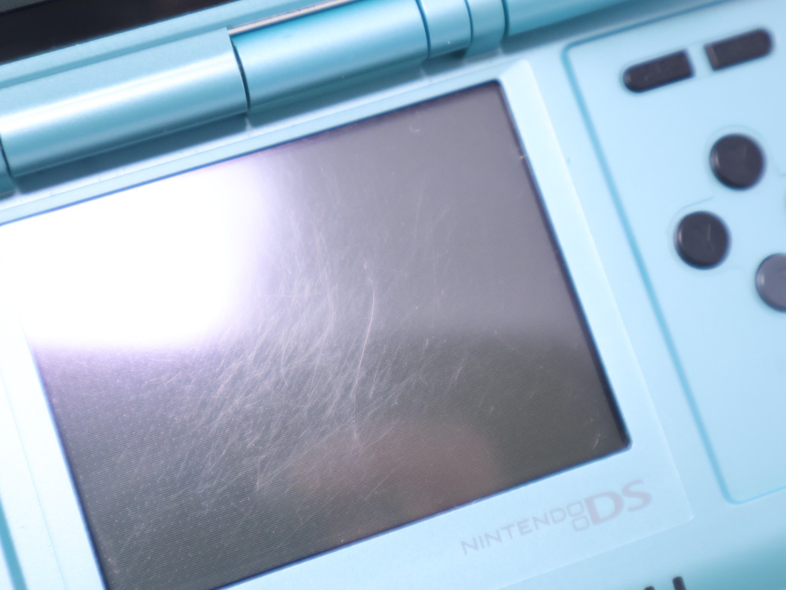 Nintendo DS Handheld Console System Tested Working Sky Blue w/ Charger & Stylus