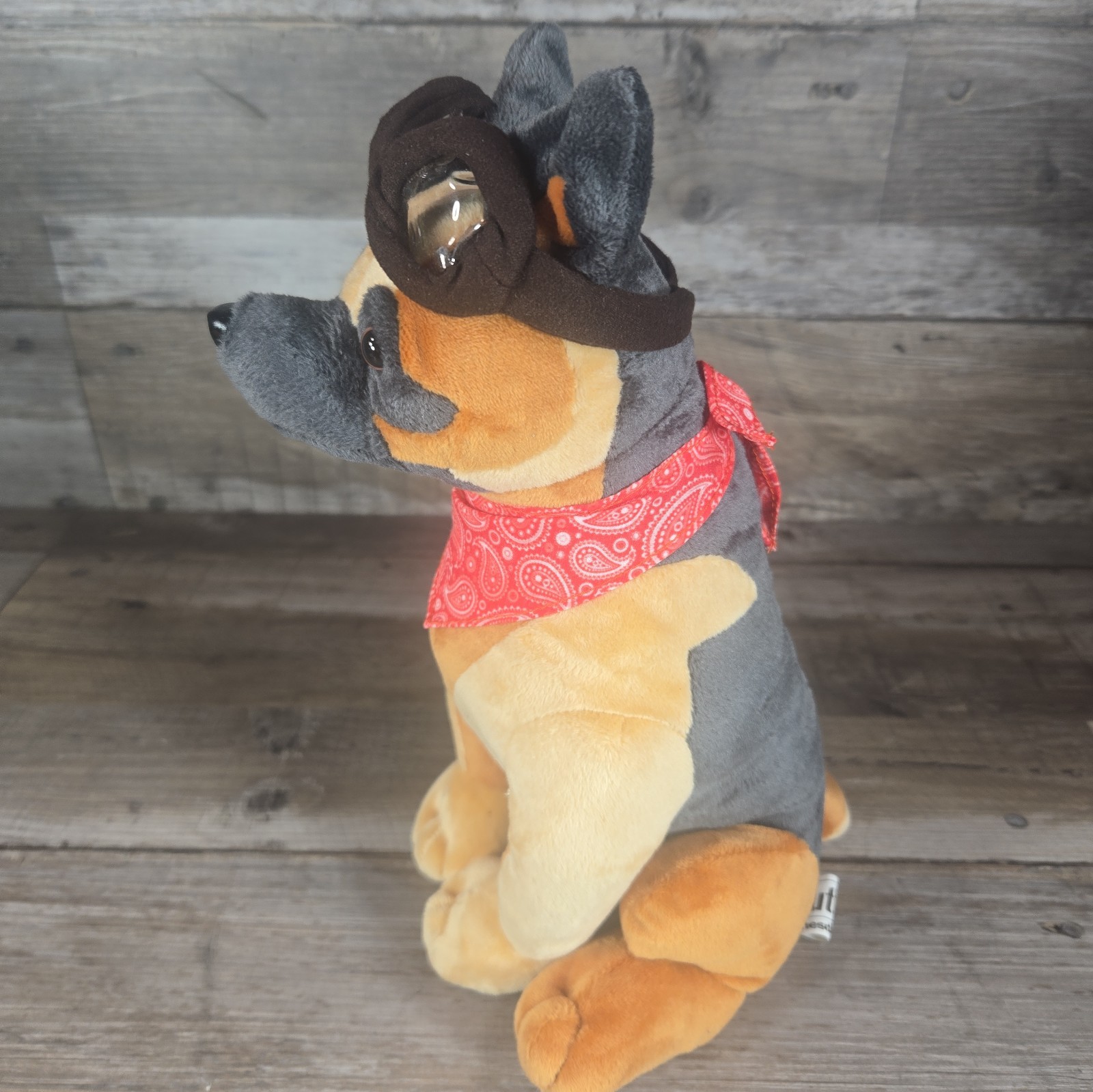 Fallout 4 Dogmeat Plush Figure Stuffed Animal Dog W/ Bandana & Goggles Bethesda