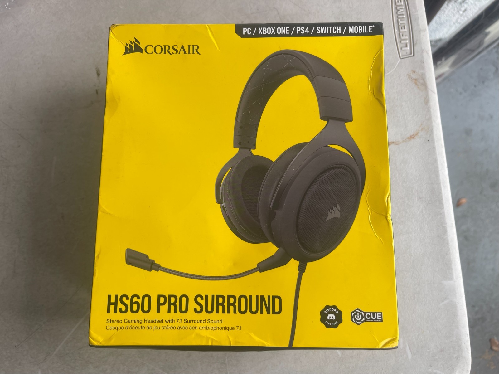 Corsair HS60 Pro Surround Stereo Gaming Headset 7.1 Black CA-9011213-NA New