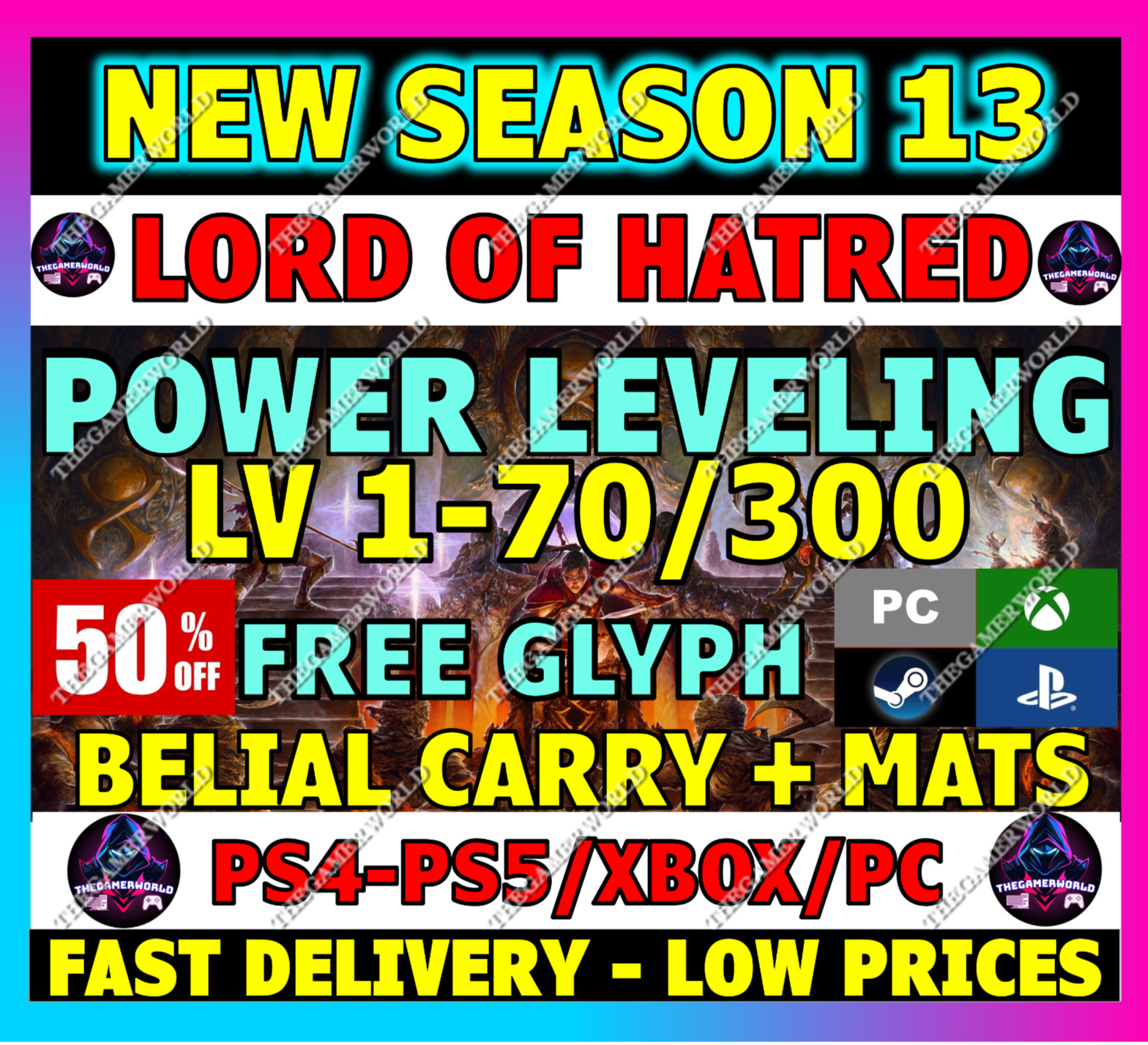 🔥DIABLO 4 SEASON 13✨POWER LEVELING✨GLYPH PIT RUN GOLD MATS RUNES✨✅PC PS XBOX✅XP