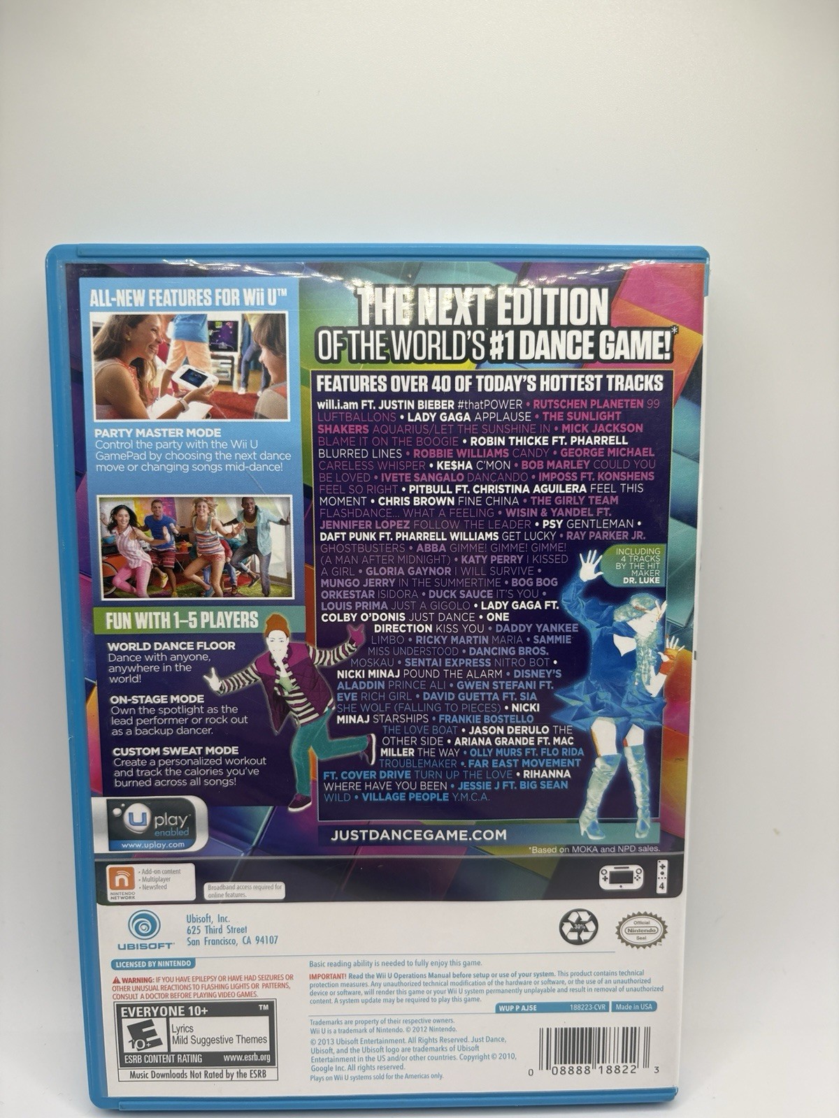 Just Dance 2014 (Nintendo Wii U, 2013) Complete