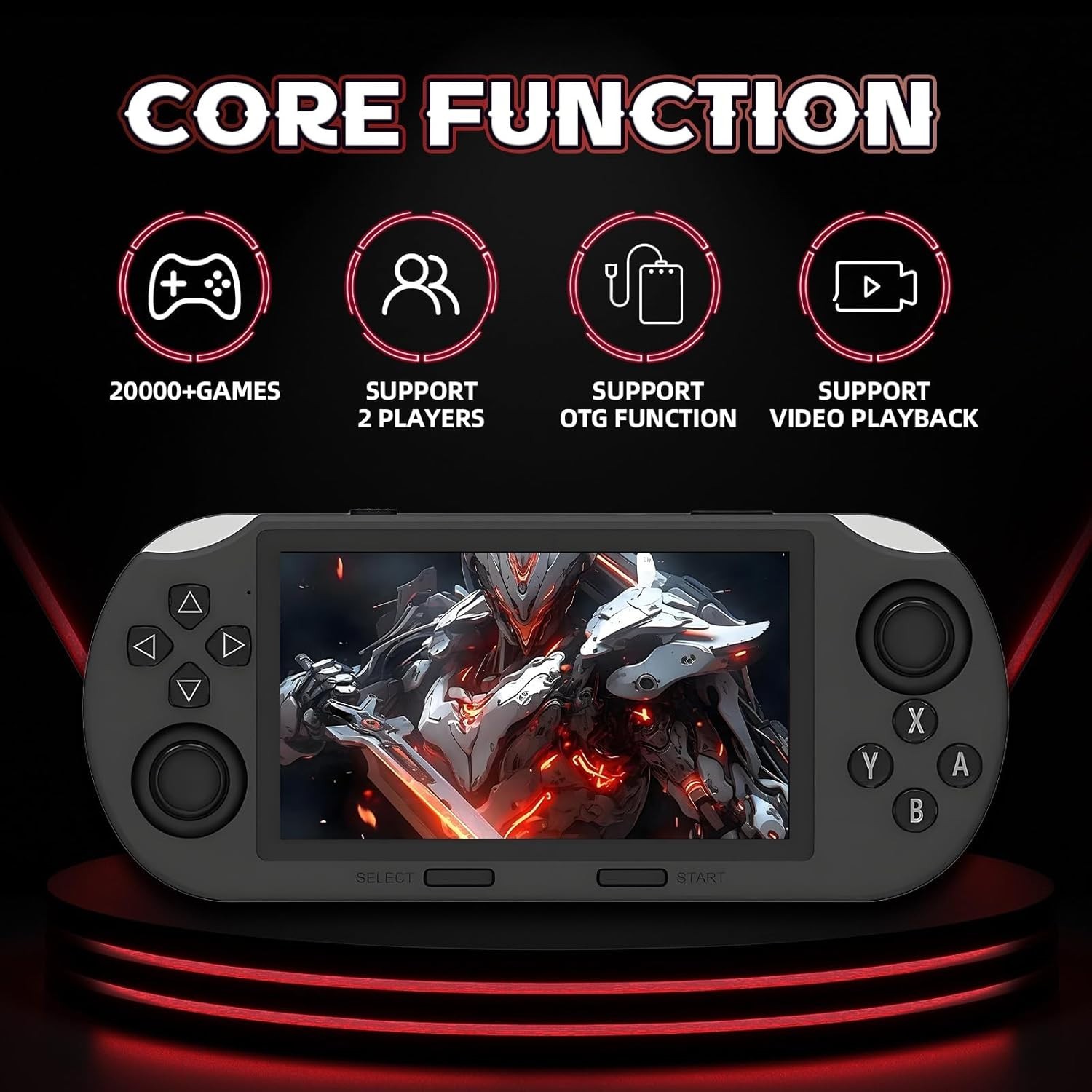 SF3000 Retro Handheld Game Console,20000+ Games,Retro Gaming Console,E-Book/Musi