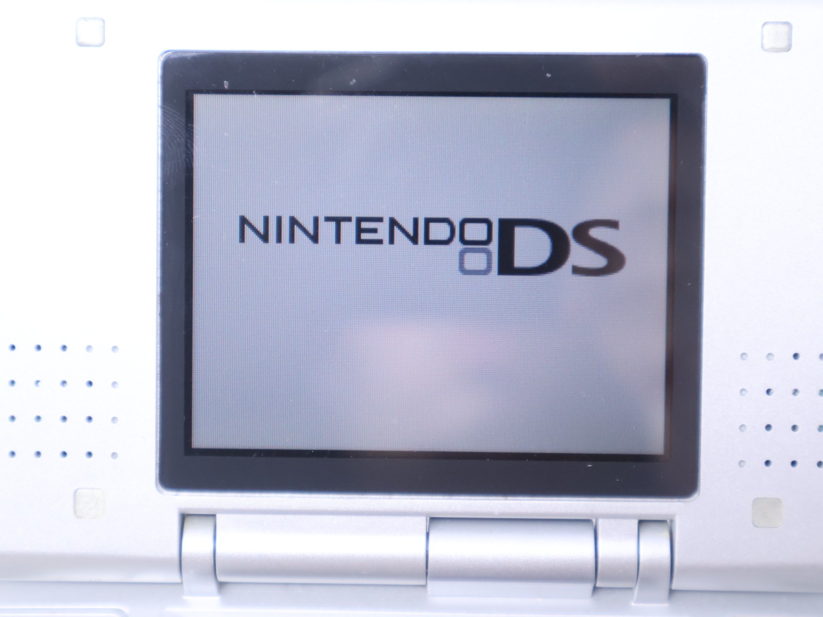 Nintendo DS Handheld Console Tested Working Titanium Silver w/ Charger & Stylus