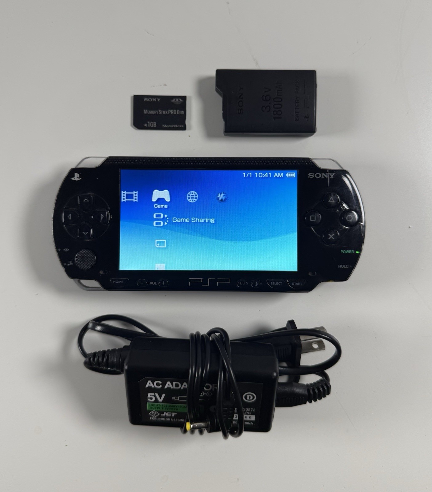 Sony PSP 1000 Black Handheld Console System With Lots Of Games And Charger