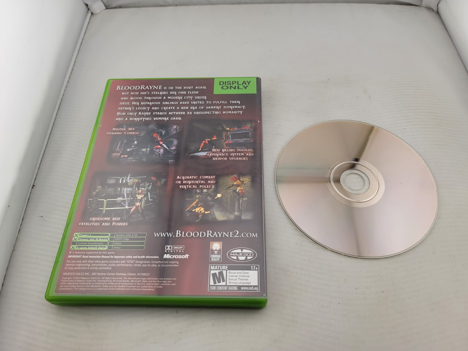 Bloodrayne 2 for Microsoft XBOX With Case Great Shape