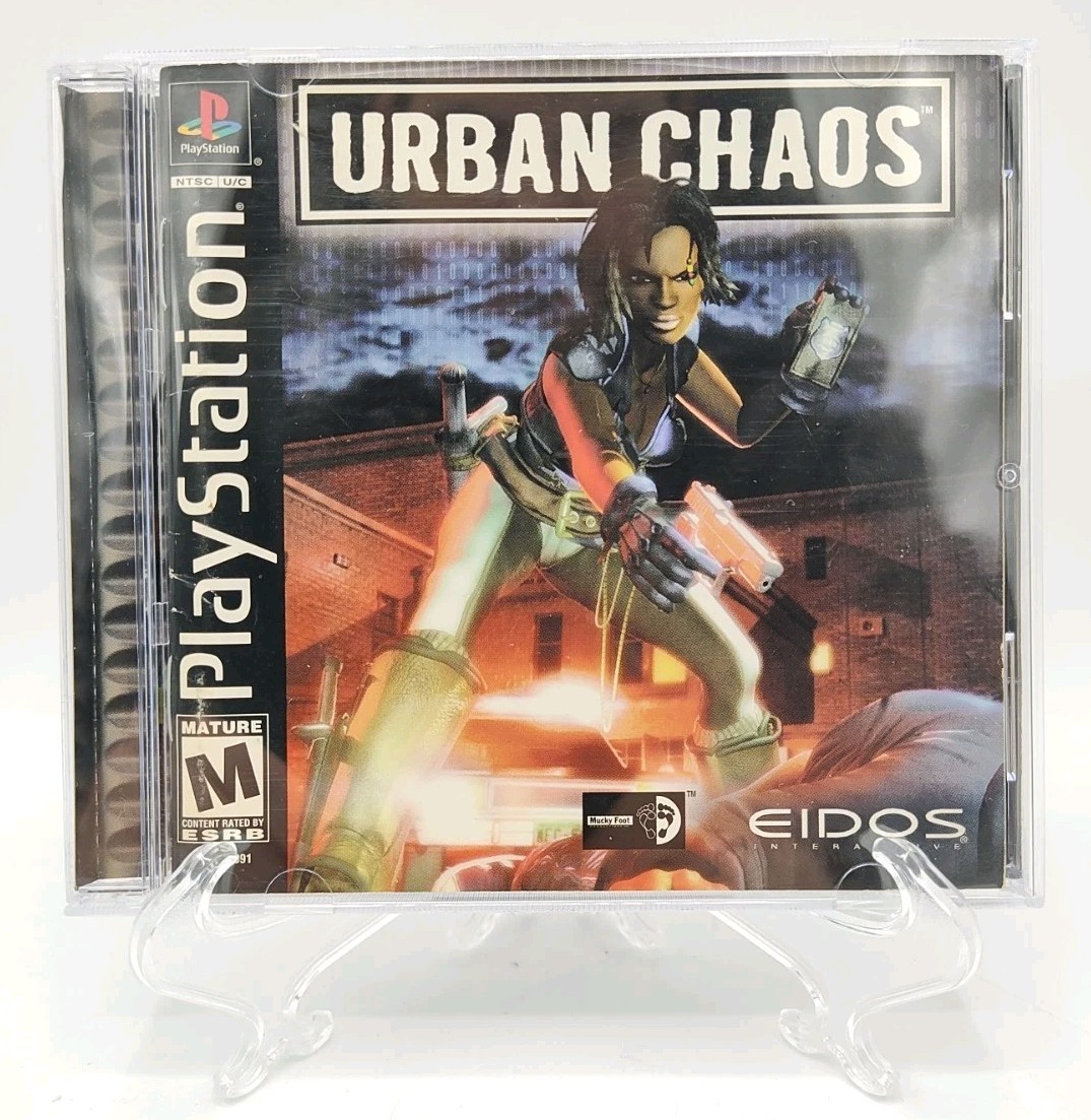 Urban Chaos – (PS1, 1999) *CIB w/ Reg Card + Case Protector* VGC* Tested!