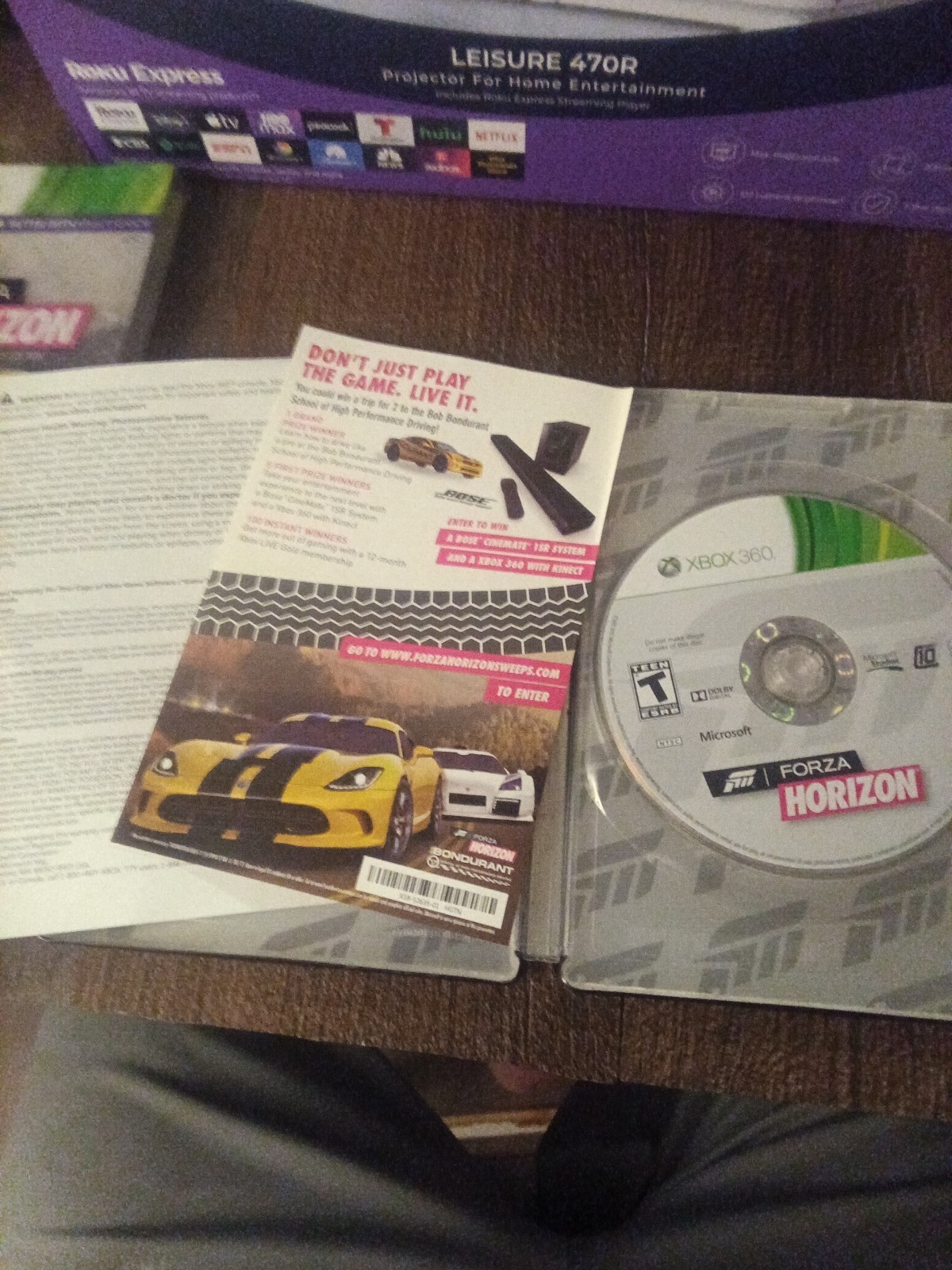 Xbox 360 Forza Horizon Game And Case Kinect Compatible Steel Book Limited Ed Rar