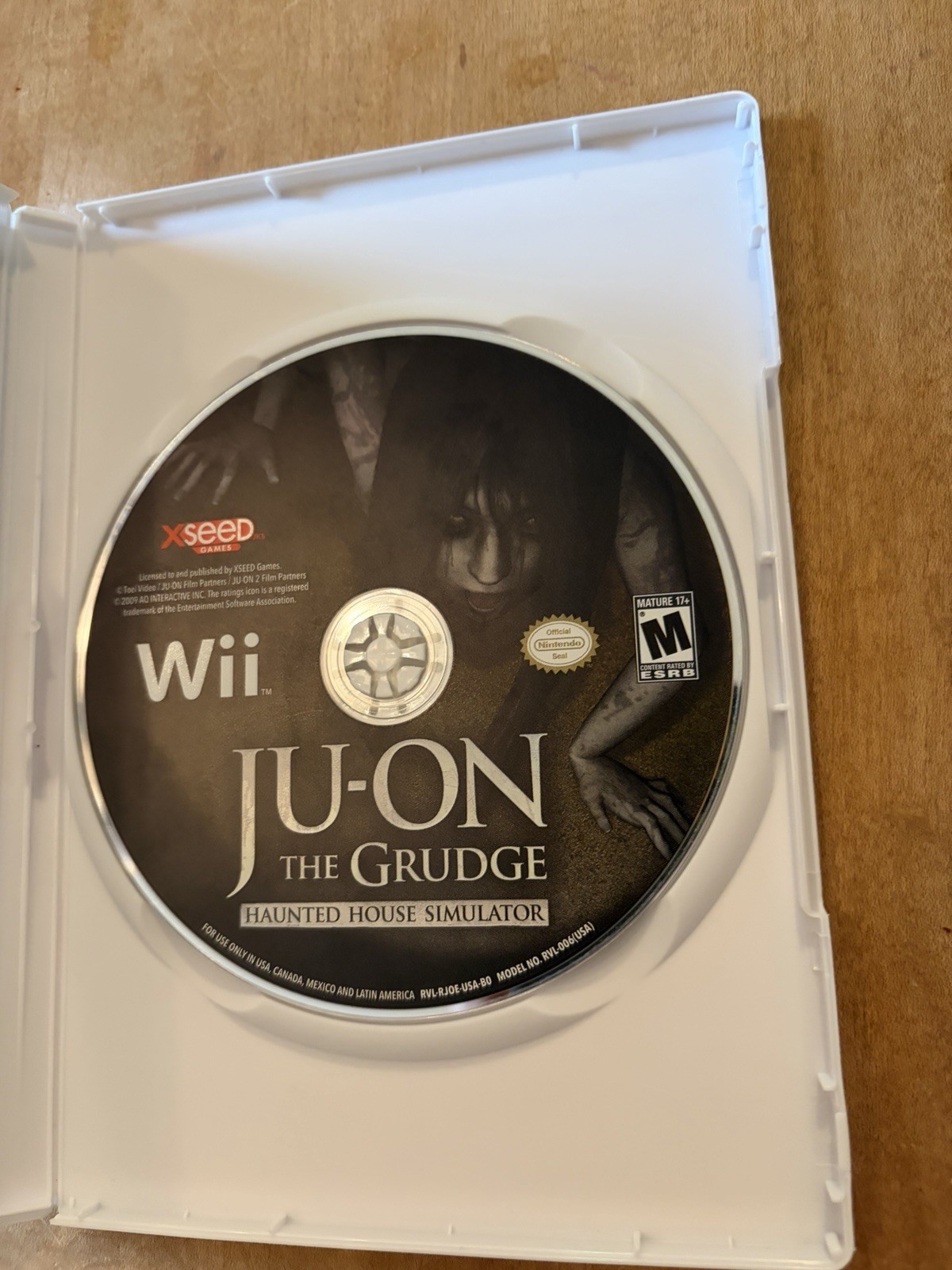 Ju-On the Grudge Nintendo Wii Complete With Game In Case With Manual