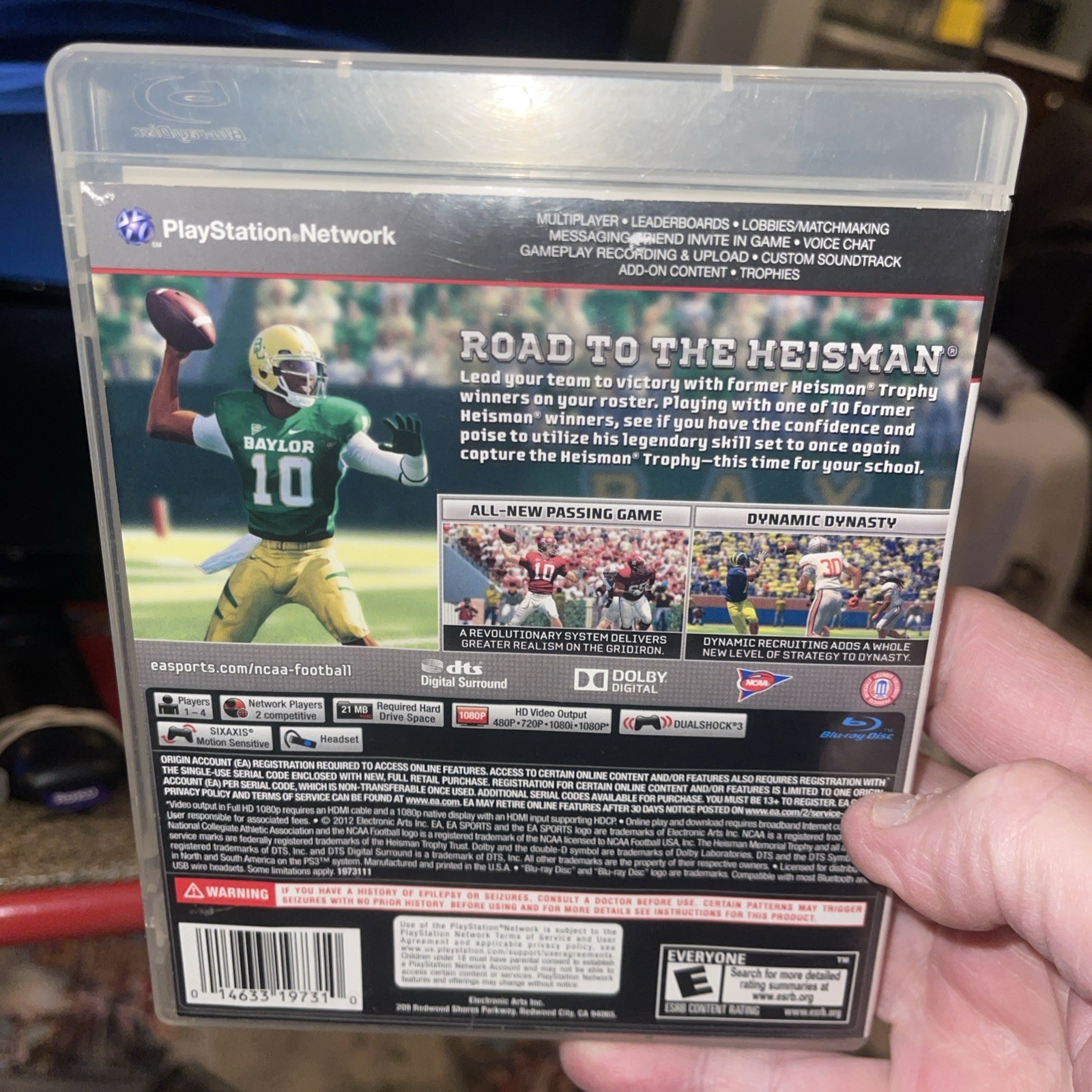 NCAA Football 13 – Sony PlayStation 3 – EA Sports No Manual PS3 Reflective Cover