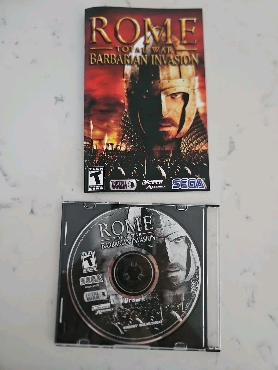 Rome: Total War & Barbarian Invasion Manual And Map included.