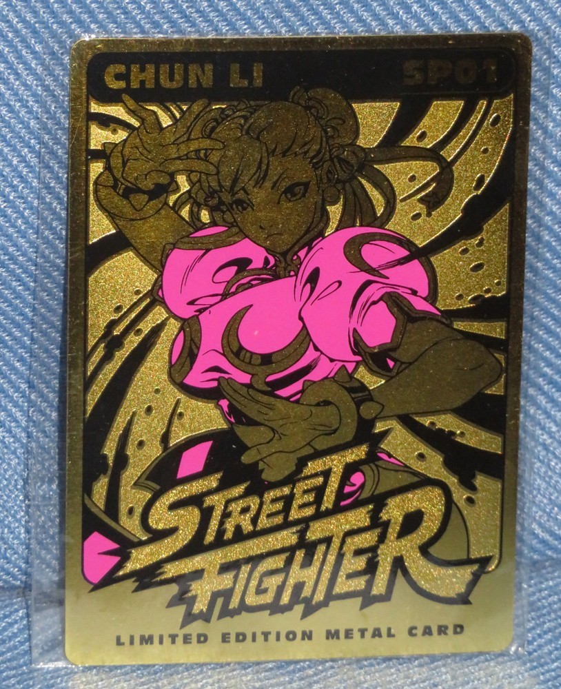 CHUN LI – SP01: STREET FIGHTER Limited Edition METAL CARD – SDCC 2021 Udon PINK
