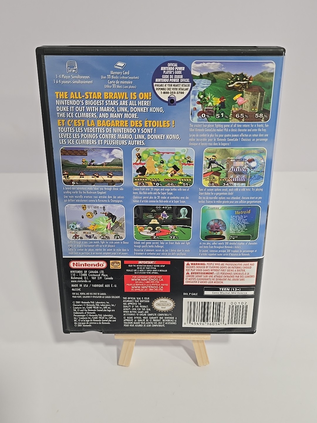 Super Smash Bros Melee Nintendo Platinum Gamecube Bundle CIB Extremely RARE