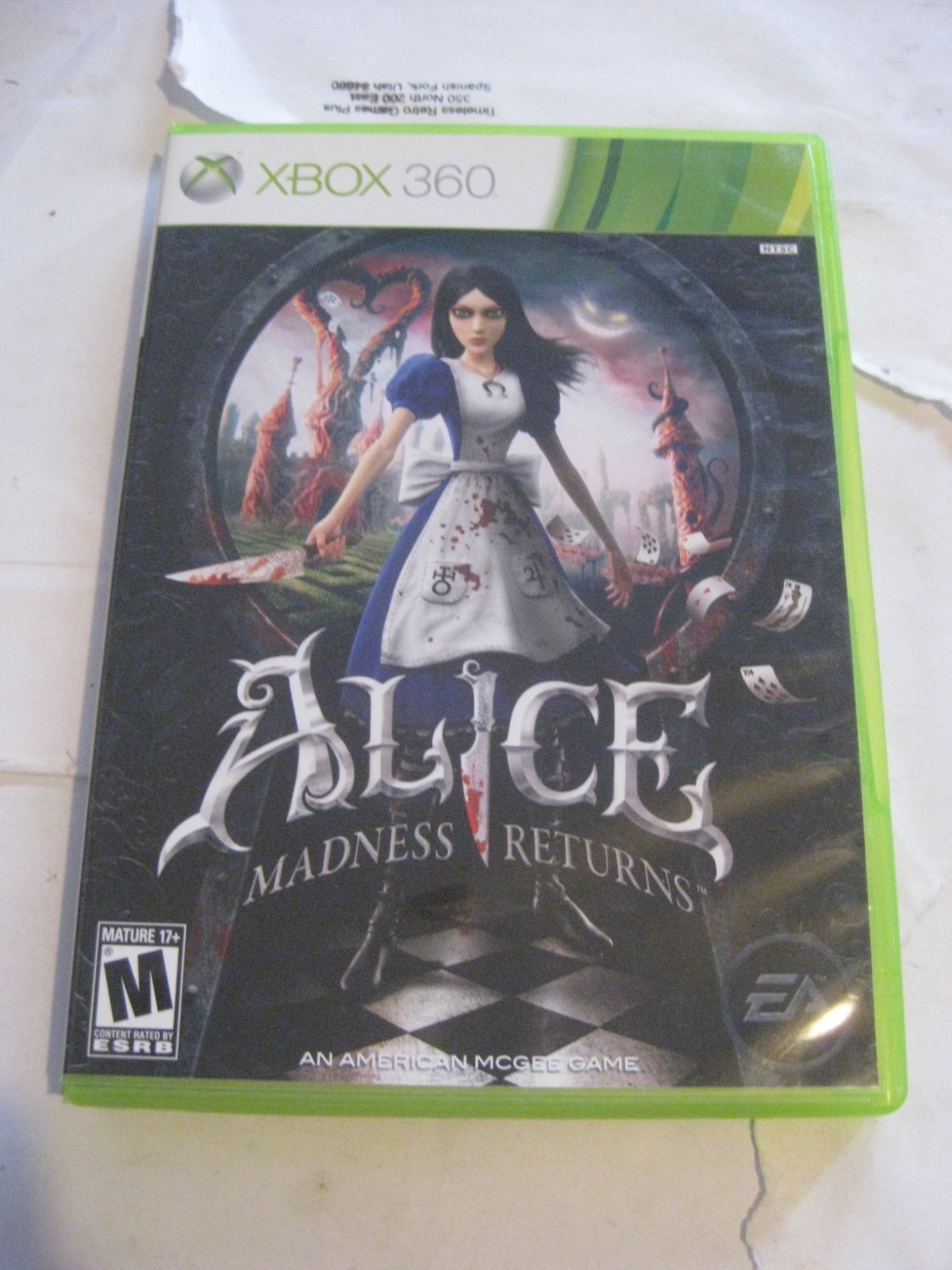 Alice: Madness Returns (Microsoft Xbox 360, 2011)