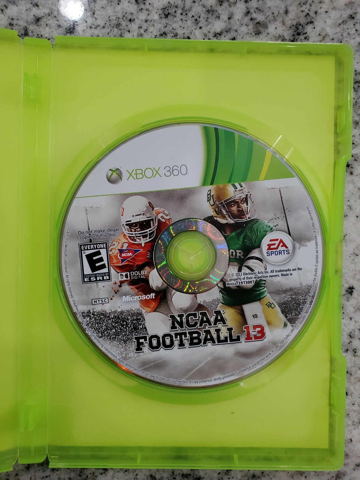 NCAA Football 13 (Microsoft Xbox 360, 2012) Complete Tested