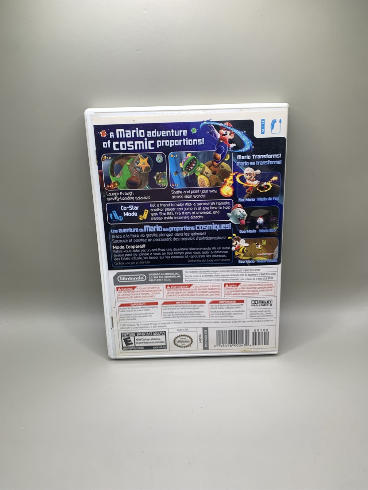Super Mario Galaxy (Nintendo Wii, 2007) CIB Complete In Box w/ Manual