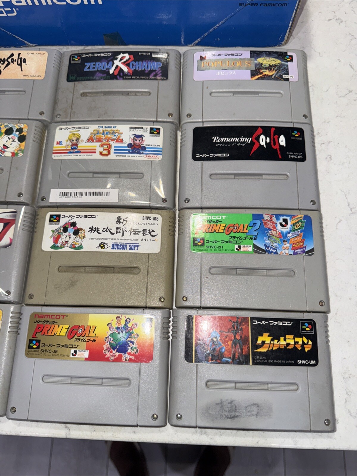 Nintendo SFC Super Famicom Console boxed System bundle Mint Includes 12 Games