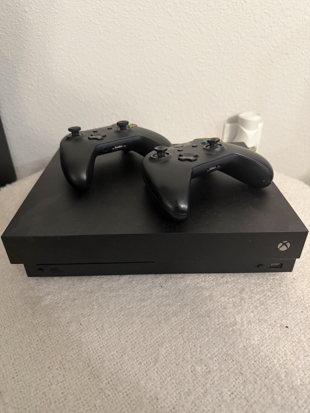 Microsoft Xbox One X 700+GB 4K UHD Black Console w/ 2 Wireless Controllers