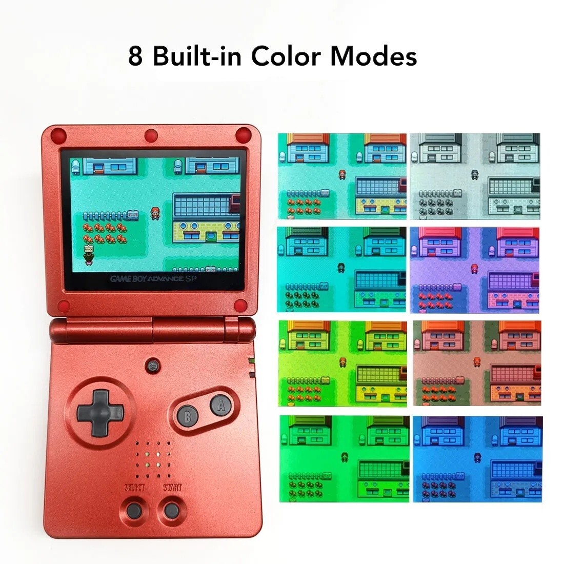 Gameboy Advance SP Drop-in 720×480 IPS LCD Backlight Kit V5 3.0 *NO SOLDER*