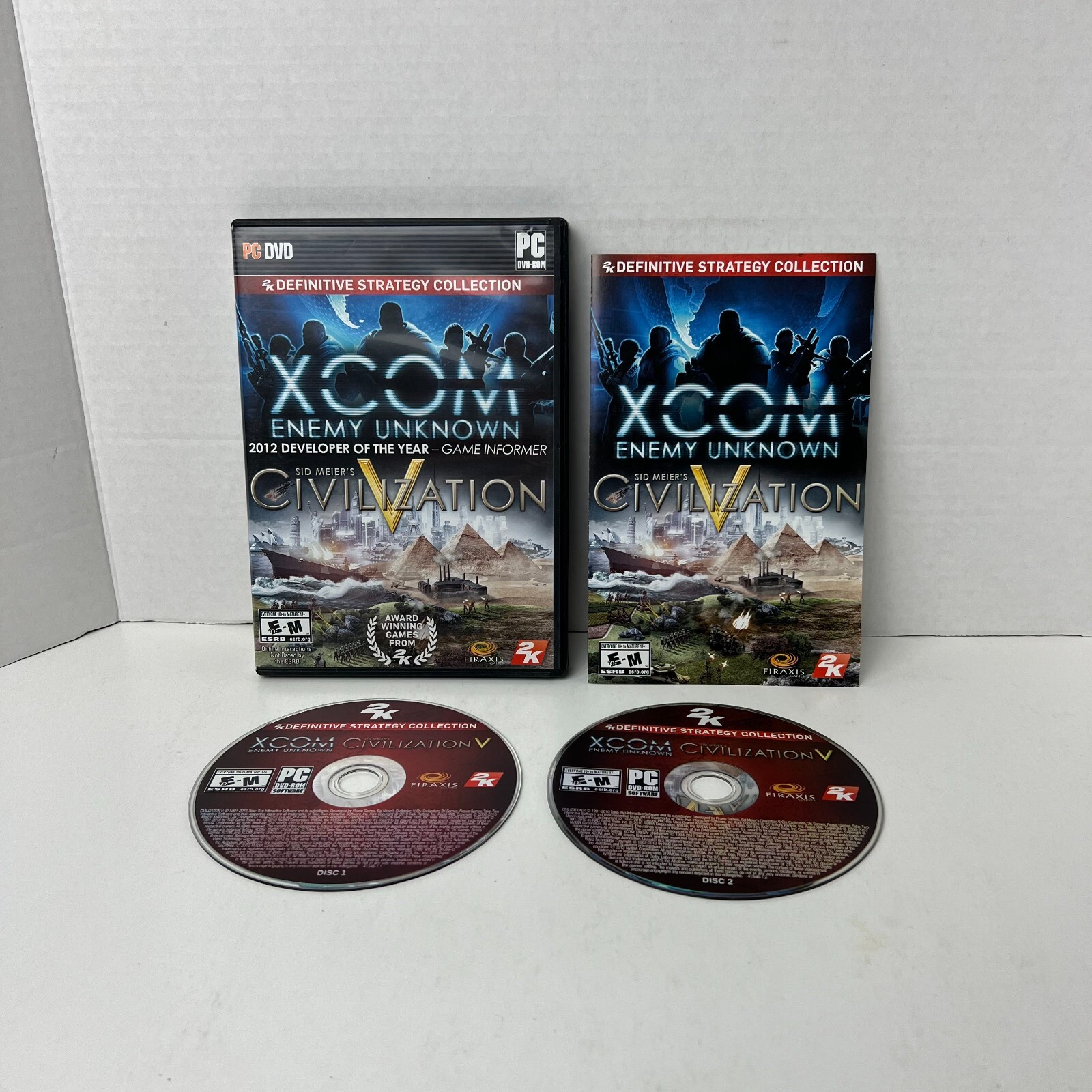 XCOM Enemy Unknown Sid Meier Civilization PC DVD Video Game Complete With Key