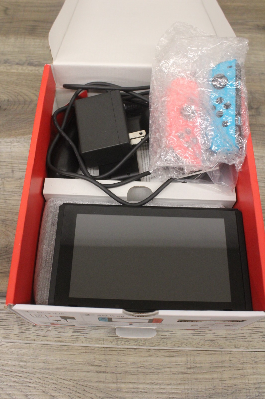 Nintendo Switch with Neon Blue and Neon Red Joy-Con (HAC-001-01)