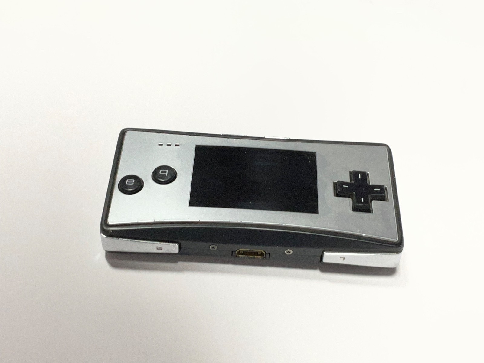 Nintendo Gameboy Micro Silver w/ black tested original Charger
