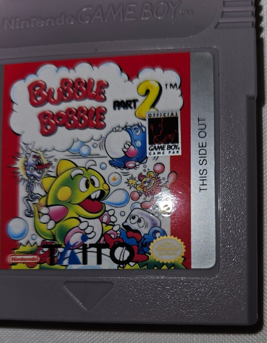 Bubble Bobble Part 2 Cartridge Only Authentic Nintendo Game Boy USA 1992 Taito