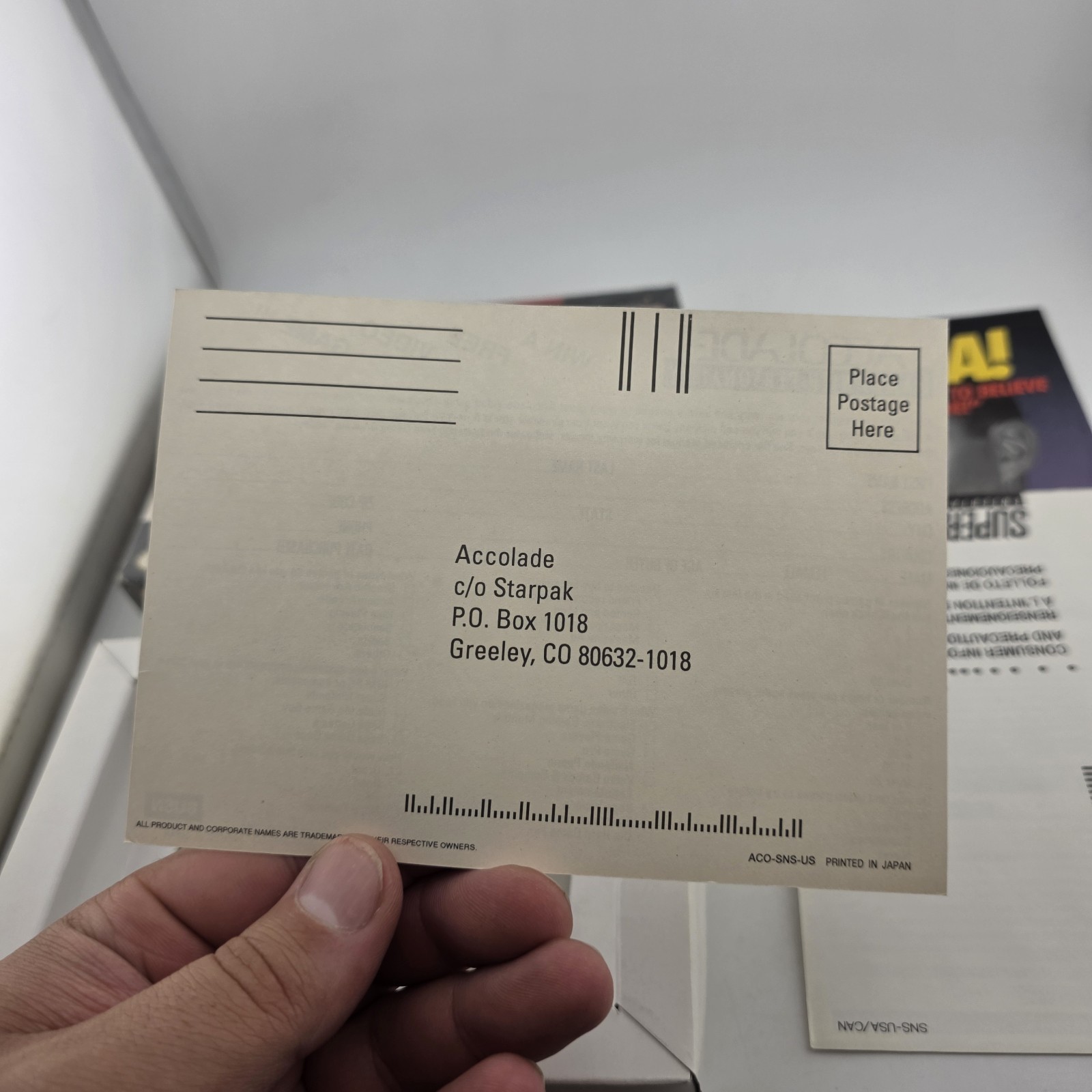 Brett Hull Hockey – Box With Reg Card – Super Nintendo SNES – Shrink (No Game)