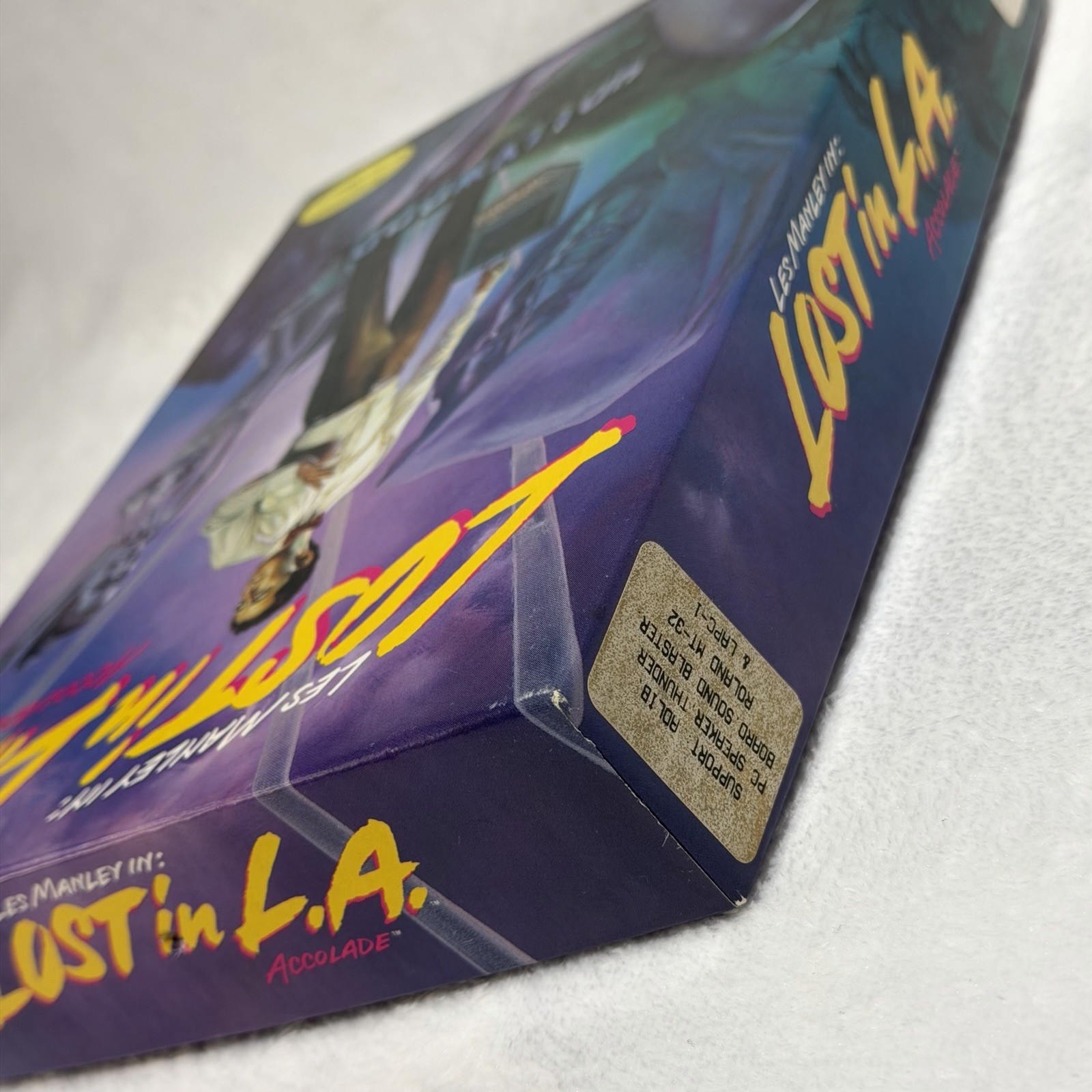 Les Manley Lost in L.A.⭐️Complete CIB⭐️Big Box IBM PC 3.5″ Vintage
