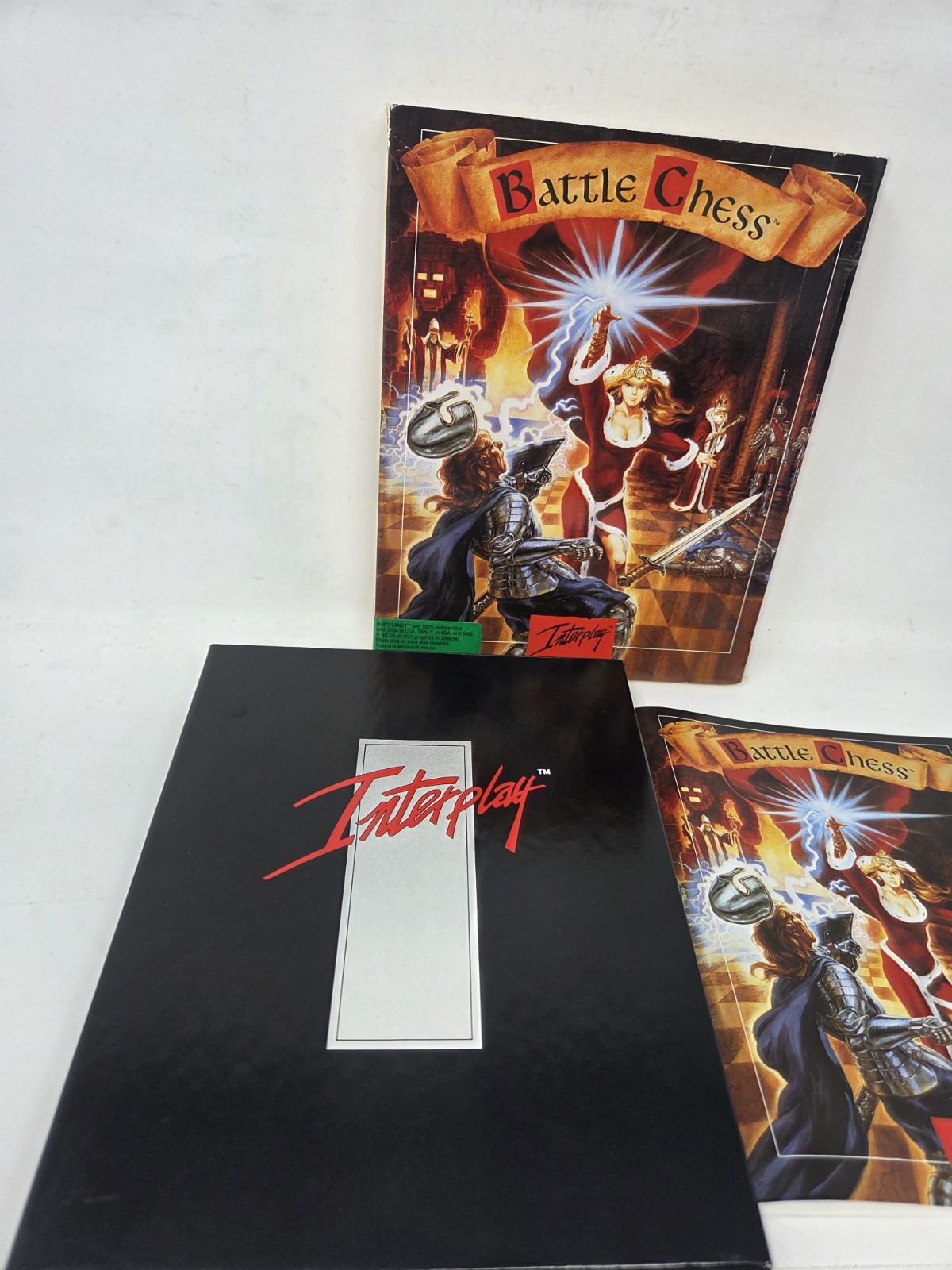 Battle Chess IBM Tandy PC Game Interplay Floppy 5.25″ & 3.5″ Disks 1990