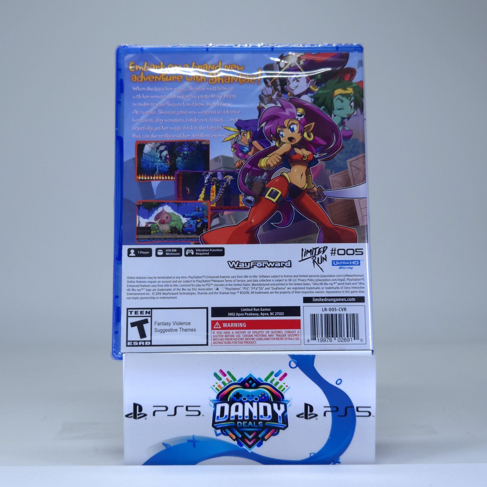Shantae and the Pirate’s Curse PS5 Brand New – Seal Tear – PlayStation 5