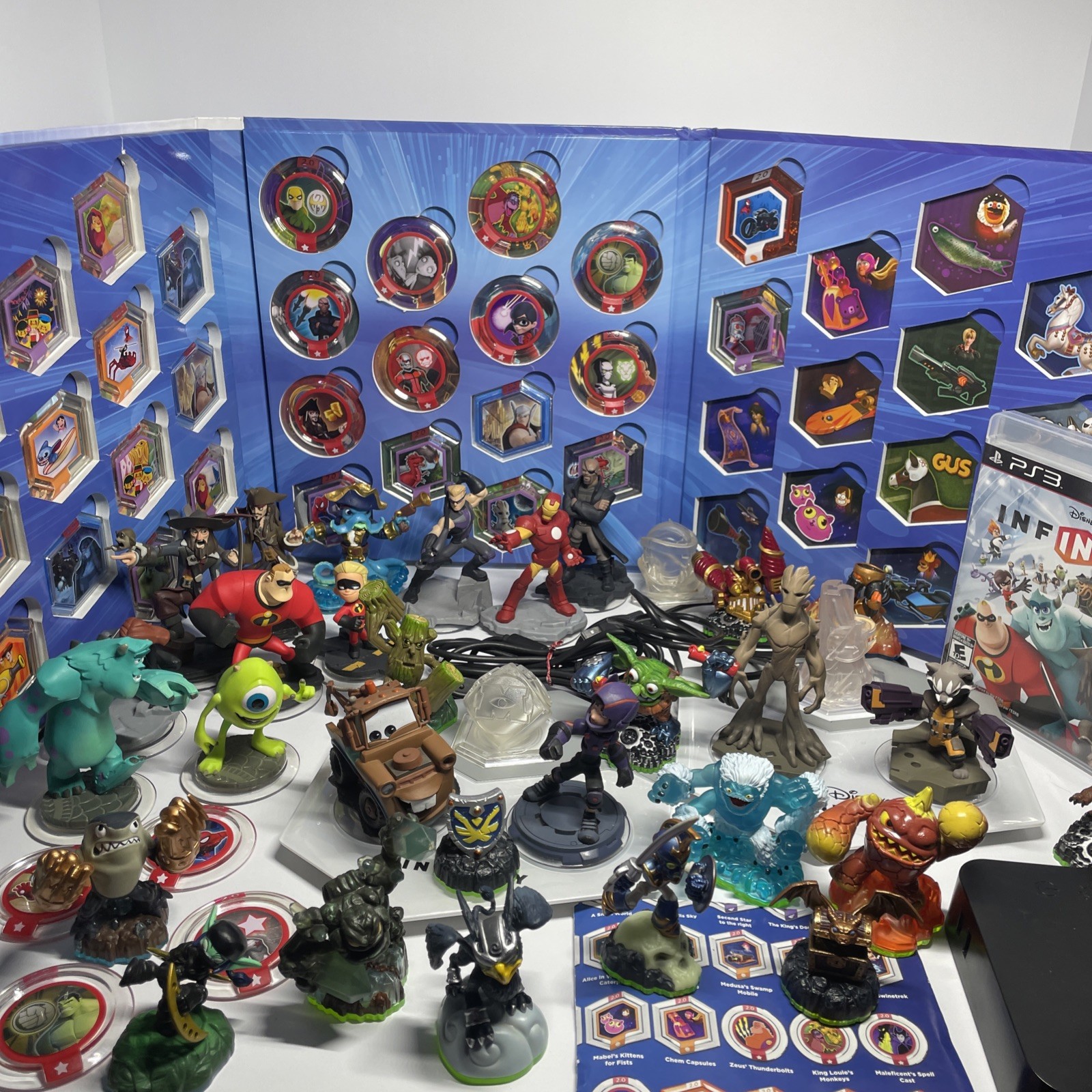 Skylanders + Disney infinity mixed Collection Over 50 Characters And Pieces!
