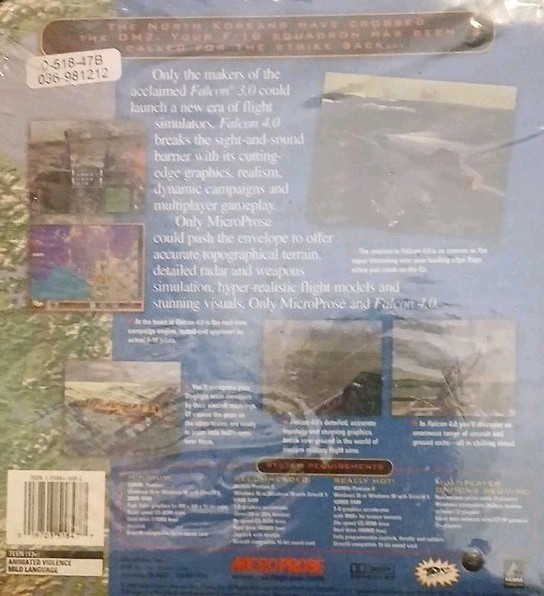 [RARE] Falcon 4.0 – Factory Sealed Binder Edition (MicroProse, 1998)