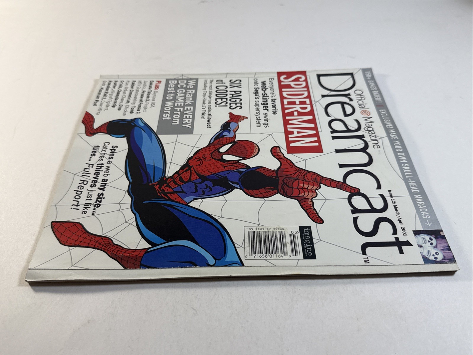 Sega Dreamcast Spider-man Official Magazine Issue 12 March/April 2001