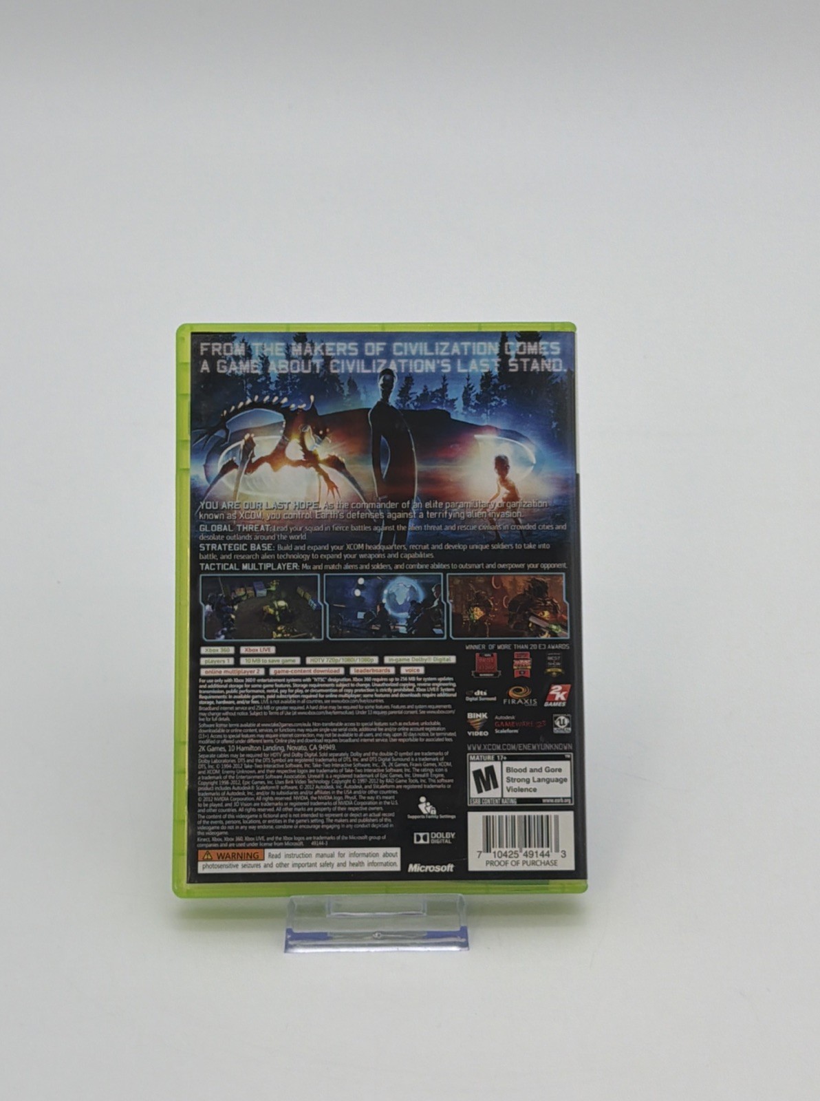 XCOM: Enemy Unknown (Microsoft Xbox 360, 2013) Complete CIB