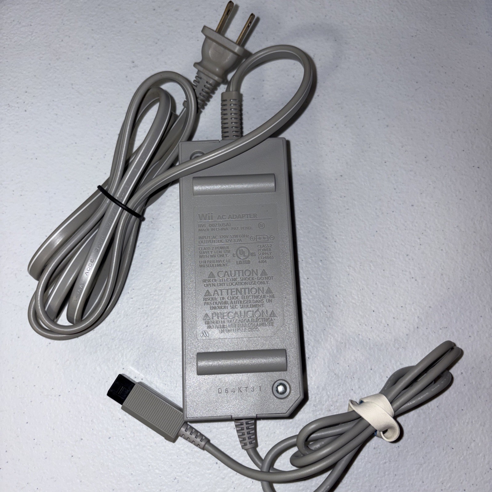 Nintendo Wii Original AC Adapter RVL-002