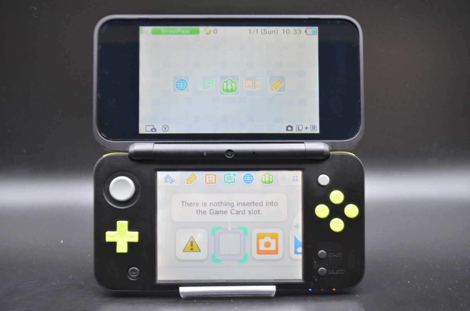 [US DUTY PAID] New Nintendo 2DS XL LL black lime Console Japanese game 004