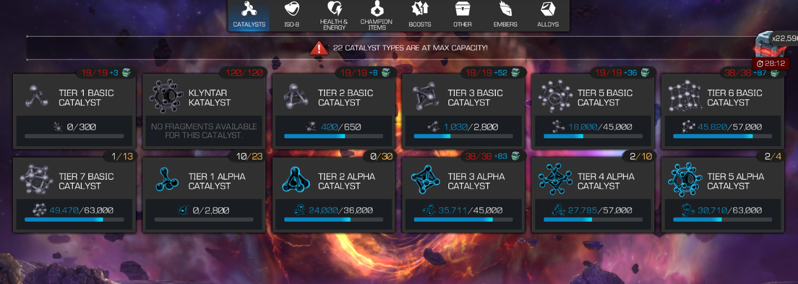 MCOC Top Account – 17 r5s +1 pending – Over 44k prestige
