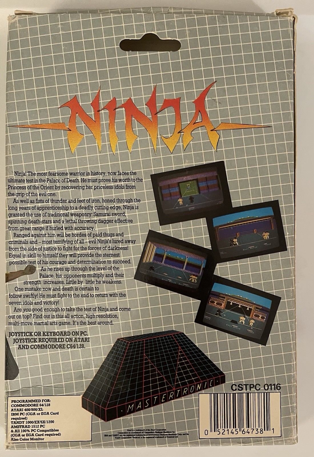 Commodore 64 Game NINJA by MasterTronic for Atari 400/800 / XL / XE / C64
